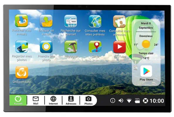 ORDISSIMO ART0418 tablette 4G 64 Go 25,6 cm (10.1") 4 Go Wi-Fi 5 (802.11ac) Android 10 Noir - Ordissimo - Tablette Android - visuel 1