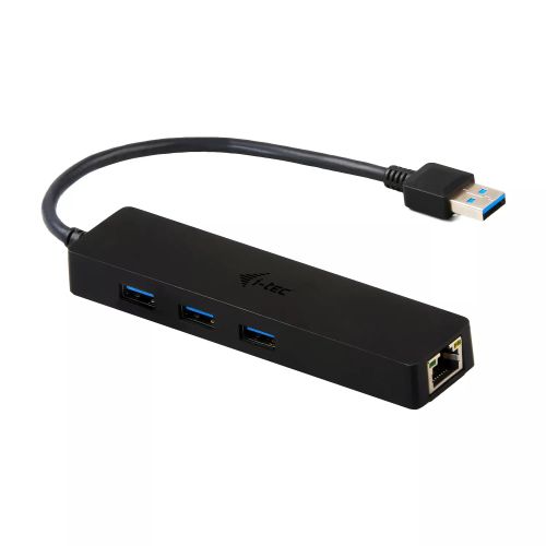 Revendeur officiel I-TEC USB 3.0 Slim HUB 3 Port with Gigabit Ethernet Adapter ideal for