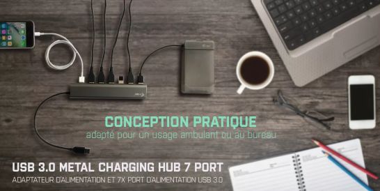 Achat I-TEC USB 3.0 Metal Charging HUB 7 Port sur hello RSE - visuel 9