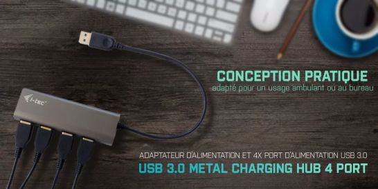 Vente I-TEC USB 3.0 Metal Charging HUB 4 Port i-tec au meilleur prix - visuel 8