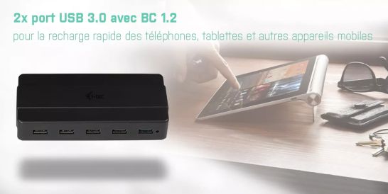 Vente I-TEC USB 3.0 Advance Charging HUB 7 with i-tec au meilleur prix - visuel 8