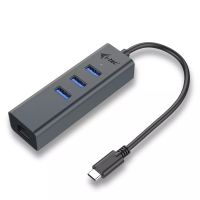 Revendeur officiel i-tec USB-C Metal HUB 3 Port + Gigabit Ethernet Adapter