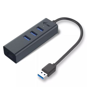 Achat i-tec USB 3.0 Metal HUB 3 Port + Gigabit Ethernet Adapter au meilleur prix