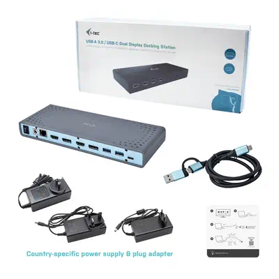 USB 3.0 / USB-C / Thunderbolt 3 Dual Display Docking Station - I-Tec - Station d'accueil pour portable - visuel 7