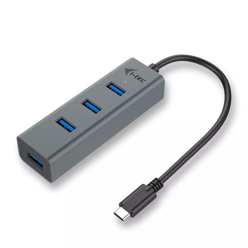 Revendeur officiel I-TEC USB C Metal HUB 4 Port without power adapter ideal for
