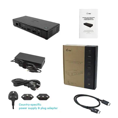 Thunderbolt3/USB-C Dual DisplayPort 4K Docking Station + Power Delivery 85W - I-Tec - Station d'accueil pour portable - visuel 10