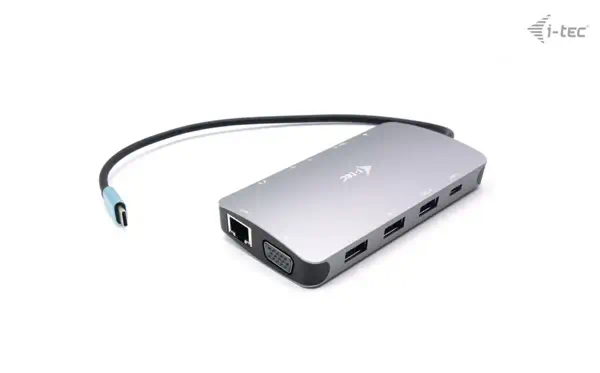 USB-C Travel Nano Dock HDMI/VGA with LAN + Power Delivery 100 W - I-Tec - Station d'accueil pour portable - visuel 8