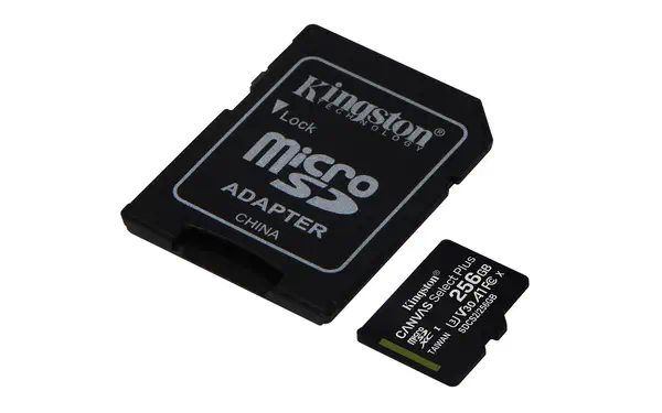 Carte micSDXC Canvas Select Plus 100R A1 C10 de 256 Go + ADP - Kingston - Carte Mémoire - visuel 2