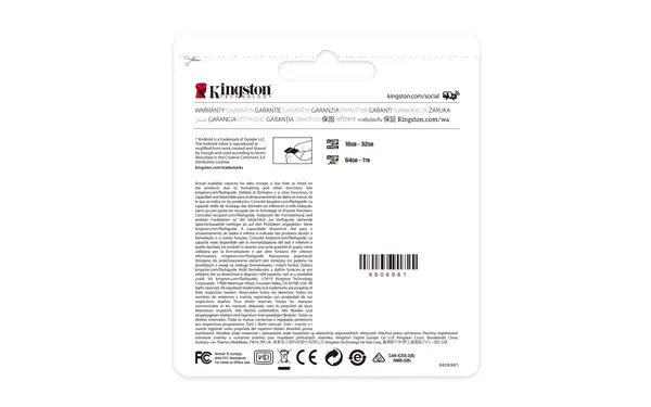 Pack de trois cartes micSDXC Canvas Select Plus 100R A1 C10 de 64 Go + ADP simple - Kingston - Carte Mémoire - visuel 6