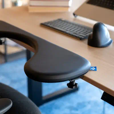 R-Go Repose-bras ergonomique, symétrique, textile Apple, mousse souple, noir - R-Go Tools - Accessoire Affichage - visuel 7