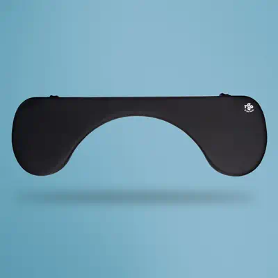 Accoudoir R-Go, ergonomique, sym&eacute;trique, avec d&eacute;coupe abdominale, mousse souple, noir. - R-Go Tools - Accessoire ENI, TBI et VPI - visuel 1