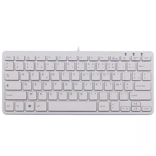 Achat R-Go Tools R-Go Compact clavier AZERTY (FR), filaire, blanc sur hello RSE