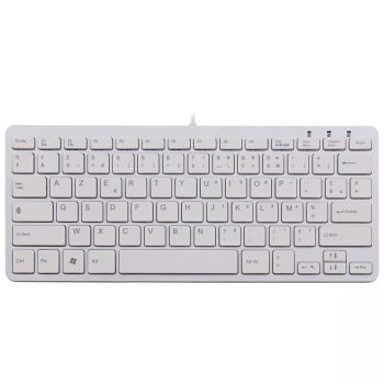 Achat R-Go Tools R-Go Compact clavier AZERTY (FR), filaire, blanc au meilleur prix