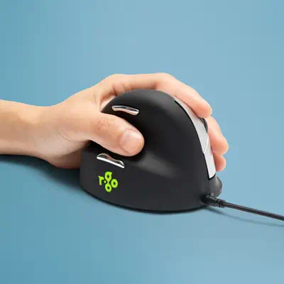 Souris Ergonomique R-Go HE Break avec logiciel de pause, gaucher, moyen (longueur de la main 165-185 - R-Go Tools - visuel 1