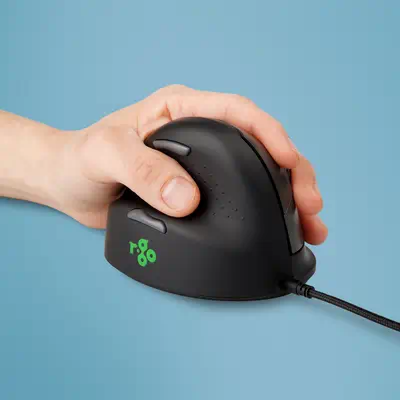 Souris Ergonomique R-Go HE Break avec logiciel de pause, gaucher, moyen (longueur de la main 165-185 - R-Go Tools - visuel 1