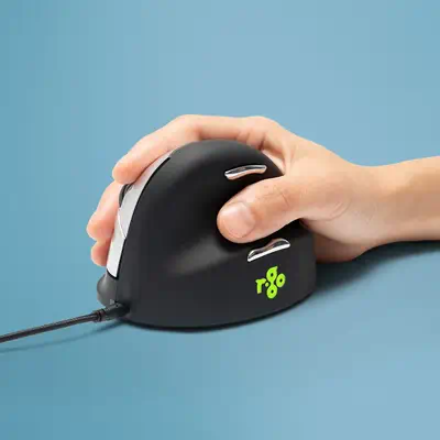 Souris Ergonomique R-Go HE Break avec logiciel de pause, droiter, grand (longueur de la main > 185 m - R-Go Tools - visuel 1
