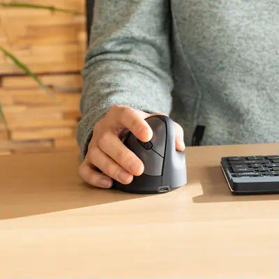 Souris Ergonomique R-Go HE Break avec logiciel de R-Go Tools - visuel 1 - hello RSE - Pour une manipulation sans risques de la souris - Prise en main confortable