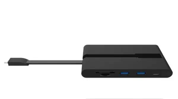 MINI STATION D'ACCUEIL UNIVERSELLE USB-C : 2 x USB-A 3.2, Ethernet, HDMI, VGA, 1 x USB-C PD, 1 x USB - DLH - Station d'accueil pour portable - visuel 1