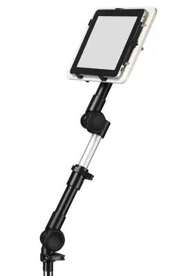 SUPPORT VOITURE UNIVERSEL POUR TABLETTE AVEC FIXATION SUR RAIL SIEGE PASSAGER - DLH - Accessoires Tablette - visuel 1
