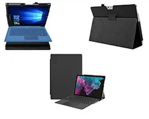 COQUE ETUI FOLIO (COMPATIBLE CLAVIER) POUR MICROSOFT Surface Pro 7 / Surface Pro 6 / Surface Pro 5 / - DLH - Etui et Housse - visuel 1