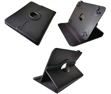 COQUE ETUI FOLIO UNIVERSELLE POUR TABLETTE 10" - Rabat avec support intégré multi-angles - DLH - Etui et Housse - visuel 1
