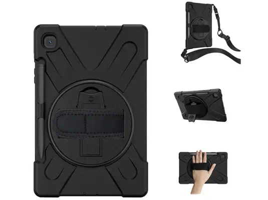 COQUE RENFORCEE AVEC BANDOULIERE, POIGNEE ROTATIVE ET PIED SUPPORT POUR SAMSUNG GALAXY TAB A7 10.4" - DLH - Etui et Housse - visuel 1