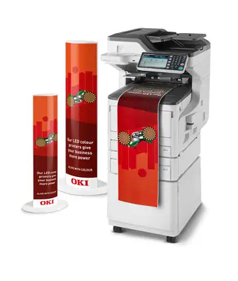OKI MC853dnct Colour MFP Printer Duplex Network A3 OKI - visuel 1 - hello RSE - Fax ultrarapide: fonctionnalités de fax avancée avec la vitesse Super G3