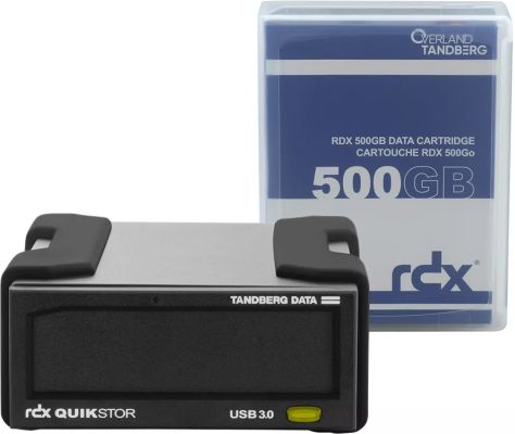 Achat  Overland-Tandberg Kit de lecteur RDX avec cassette de 500 Go, externe, noir, USB3+