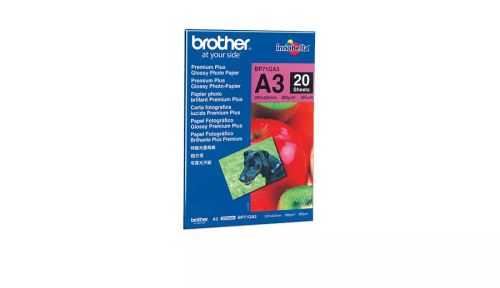 Achat Papier BROTHER BP-71GA3 brillant photo inkjet 260g/m2 A3 20 sur hello RSE