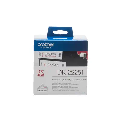 Brother DK-22251 ruban d'étiquette Noir et rouge sur blanc - Autres consommables - visuel 3