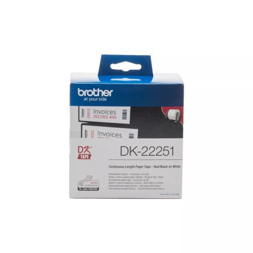 Vente BROTHER Ruban DK tape - Rouleau continu adhésif 62mm x au meilleur prix
