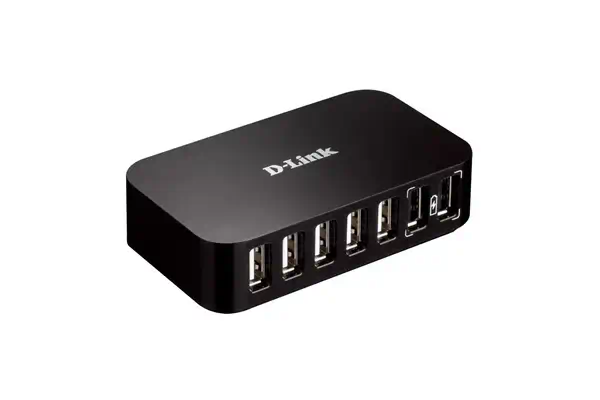 D-LINK HUB 7 PORTS USB 2.0 D-Link - visuel 1 - hello RSE - Compatible avec toutes les normes USB