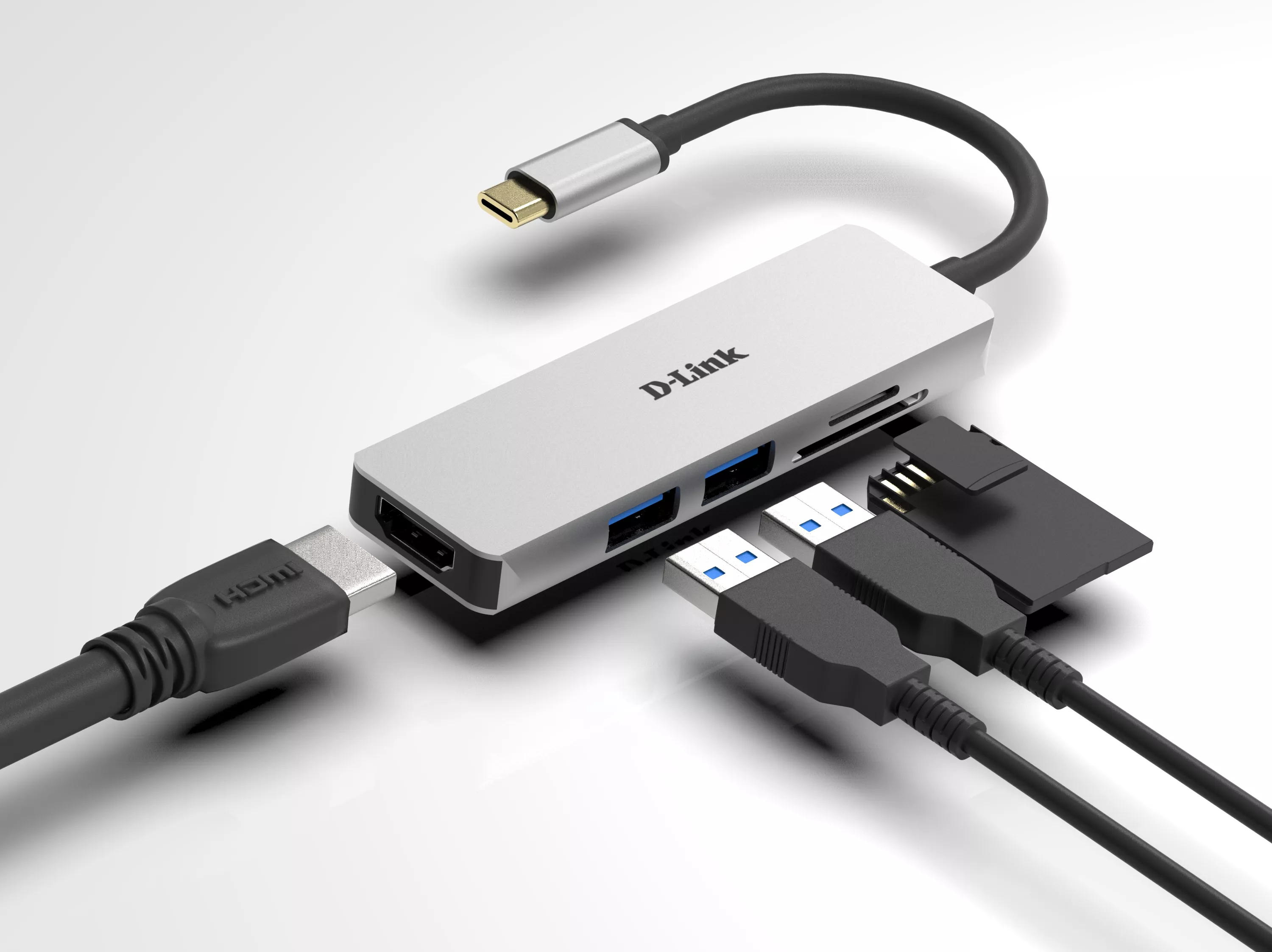 Achat D-LINK USB-C 5-in-1 HDMI SD /microSD card reader sur hello RSE - visuel 3