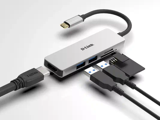 D-Link DUB-M530 station d'accueil Avec fil USB 3.2 D-Link - visuel 1 - hello RSE - Prêt à transférer vos gros plans