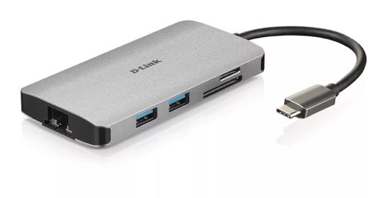 Vente D-LINK USB-C 8-en-1 HDMI SD /microSD card reader D-Link au meilleur prix - visuel 2