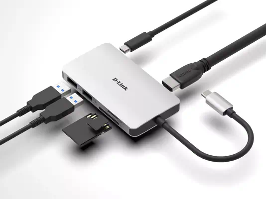 Achat D-LINK USB-C 6-en-1 HDMI SD /microSD card reader sur hello RSE - visuel 5