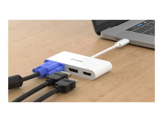 D-LINK USB-C 3-en-1 Adapter - D-Link - Câble HDMI - visuel 3