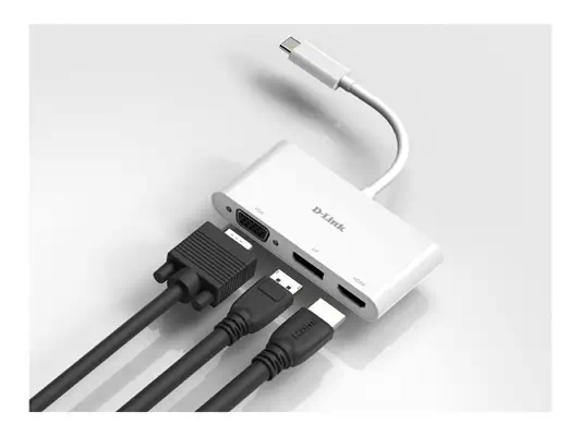 D-LINK USB-C 3-en-1 Adapter - D-Link - Câble HDMI - visuel 2