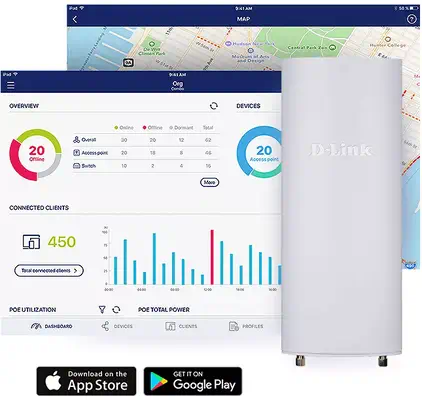 D-Link Points d’accès extérieurs Wi‑Fi AC1300 Wave 2 gérés - Borne Wifi - visuel 7