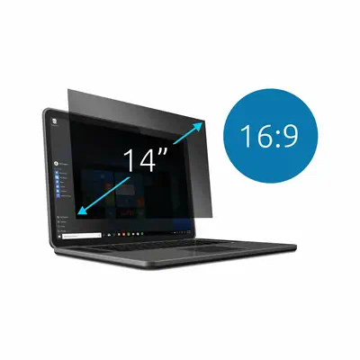 Filtre de confidentialité amovible à 2 directions pour ordinateurs portables 14" 16:9 - Kensington - Protection d'écran et Filtre - visuel 2