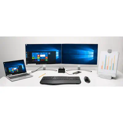 Kensington Souris sans fil Pro Fit Ergo—noir Kensington - visuel 1 - hello RSE - Connectivité USB Plug & Play.