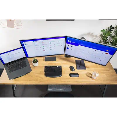 Bras double écran avec hauteur réglable SmartFit One-Touch - Kensington - Accessoire ENI, TBI et VPI - visuel 7