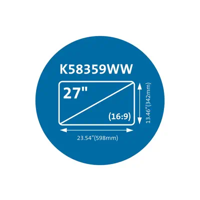 Filtre de confidentialité magnétique MagPro pour moniteurs 27" Kensington - visuel 1 - hello RSE - Anti-rayures
