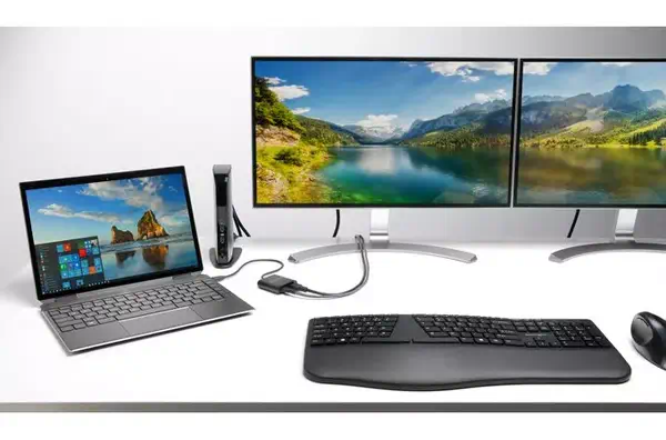 Kensington Clavier sans fil Pro Fit® Ergo (noir) Kensington - visuel 1 - hello RSE - Double connectivité sans fil avec cryptage AES 128 bits