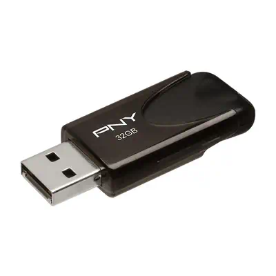 PNY Attaché 4 USB 2.0 lecteur USB flash 32 Go USB Type-A Noir - Clé USB - visuel 2