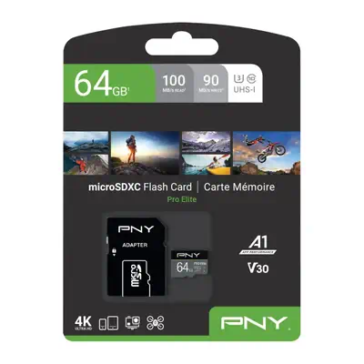 PNY PRO Elite 64 Go MicroSDXC UHS-I Classe 10 - Carte Mémoire - visuel 4