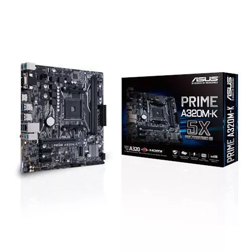 Vente Carte mère ASUS PRIME A320M-K AMD A320 2xDDR4 M.2 4xSATA3 skAM4 VGA/HDMI USB3.0