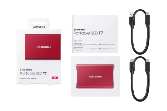 Samsung Portable SSD T7 Samsung - visuel 1 - hello RSE - Compact et élégant