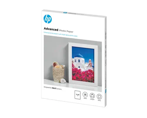 Papier photo HP Advanced, brillant, 250 g/m2, 13 x 18 cm (127 x 178 mm), 25 feuilles - visuel 2