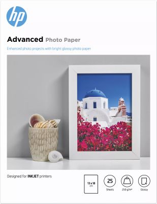 Vente Papier HP original Advanced glossy photo paper Ink cartridge Q8696A 250g/m2